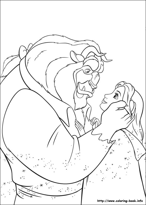 Beauty and the Beast coloring picture